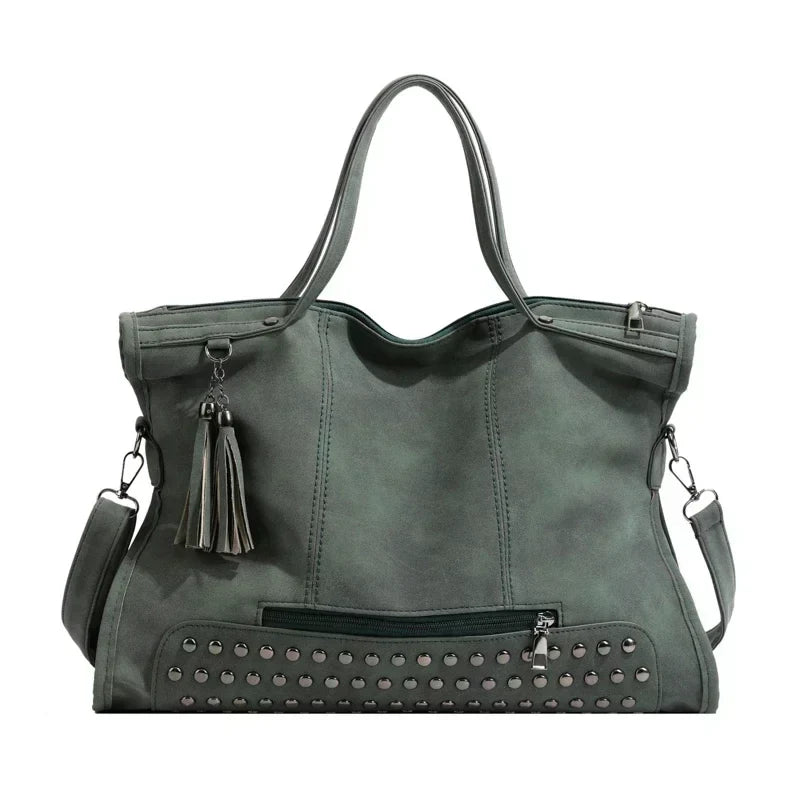 Large Leather Tote Bag, Everyday Bag – Jadea